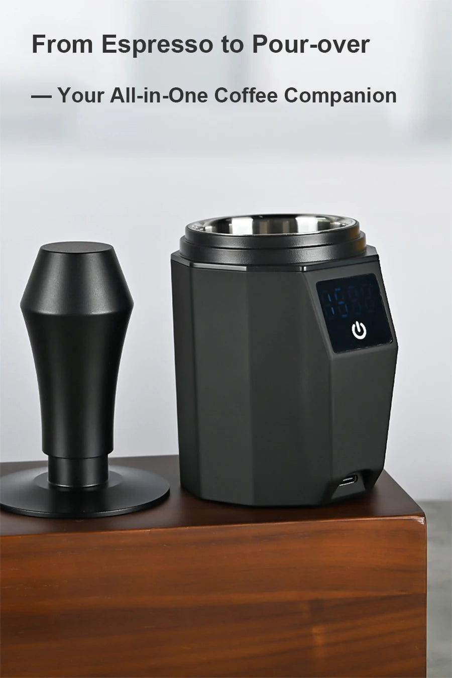 Digital Coffee Scale with 58MM Dosing Cup, LCD Espresso Weighing Scale 500g Precision Barista Tool