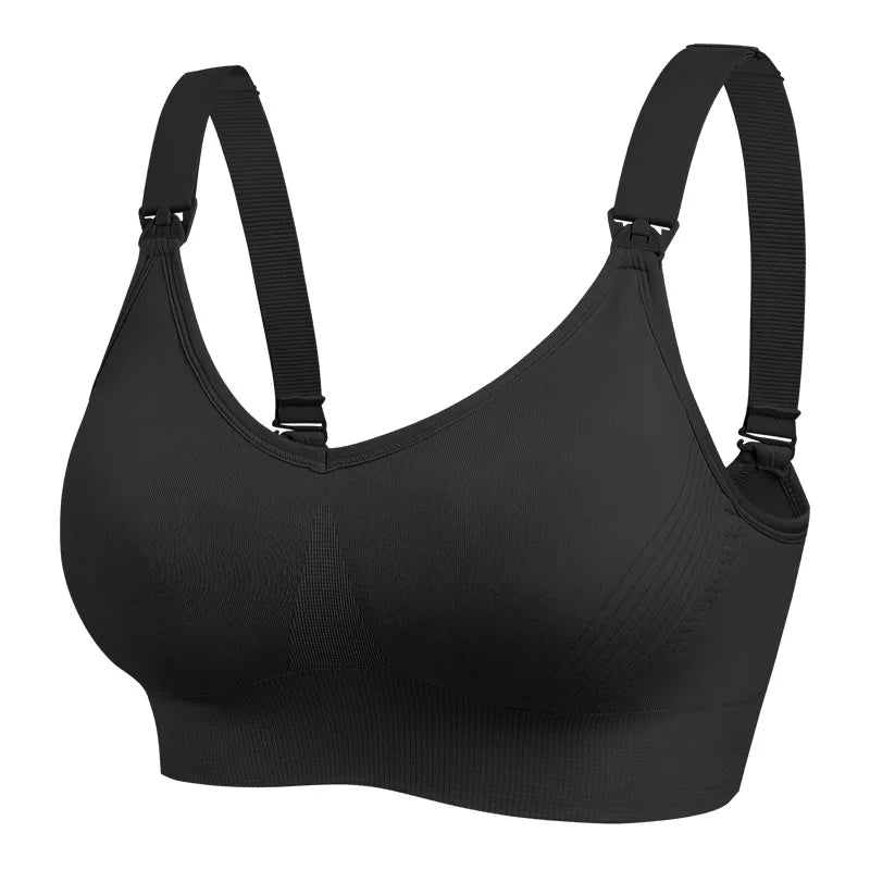 2pcs/Lot Maternity Wireless Front Open Nursing Bra Women's Breathable Seamless Breastfeeding Bras Pregnant  Mom Clothing