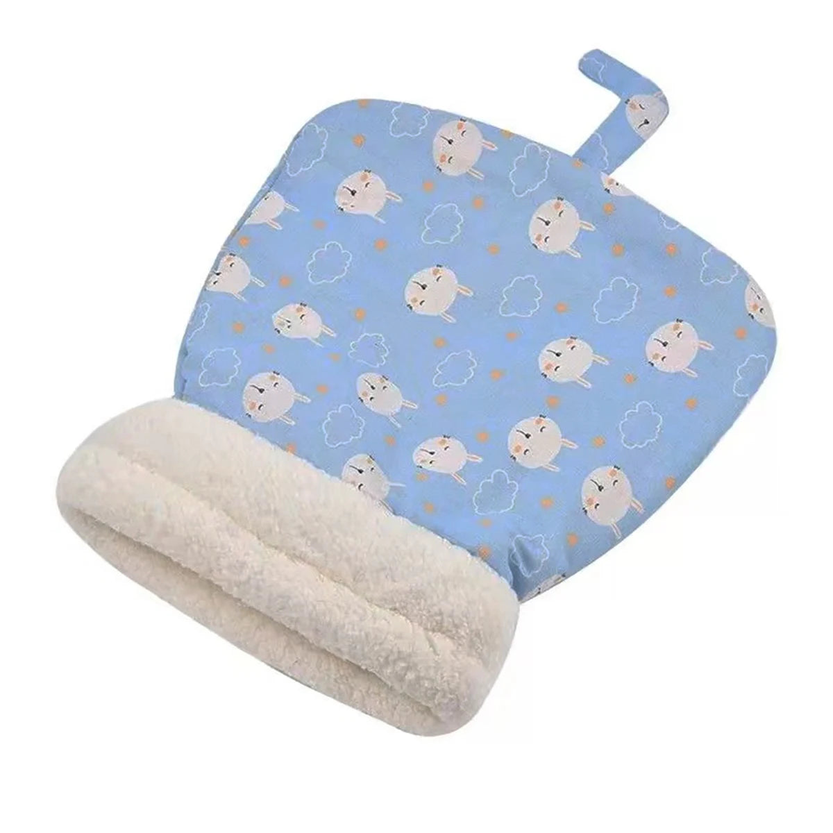 Cat Sleeping Bag Soft Cuddly Fluffy Feel Thickened Pet Pocket Type Quilt Bed Kitten Puppy Soft Comfortable Warm Nest Pet