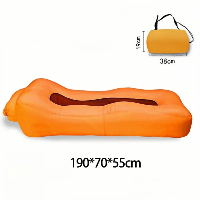 Outdoor Inflatable Sofa Boat, Amphibious Portable Lazy Inflatable Bed, Camping Music Festival Mattress Cushion, Leisure Vacation