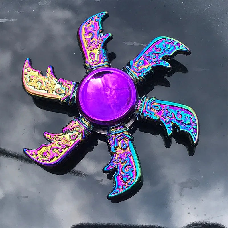 New Metal Rainbow Fidget Spinner Gradient Color R188 Mute Bearing EDC Hand Spinner Fingertip Gyro Anti-Anxiety Kids Adult Toys