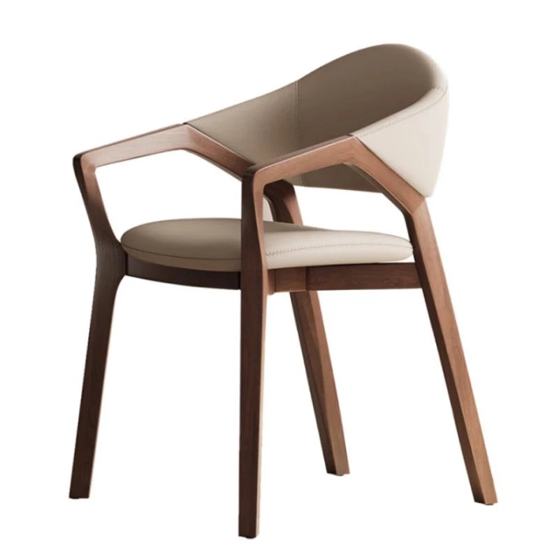 Nordic Simple Chair Solid Wood Italian Lounge Clear Aesthetics Modern Chairs Designer Entrance Minimalist Muebles Furniture