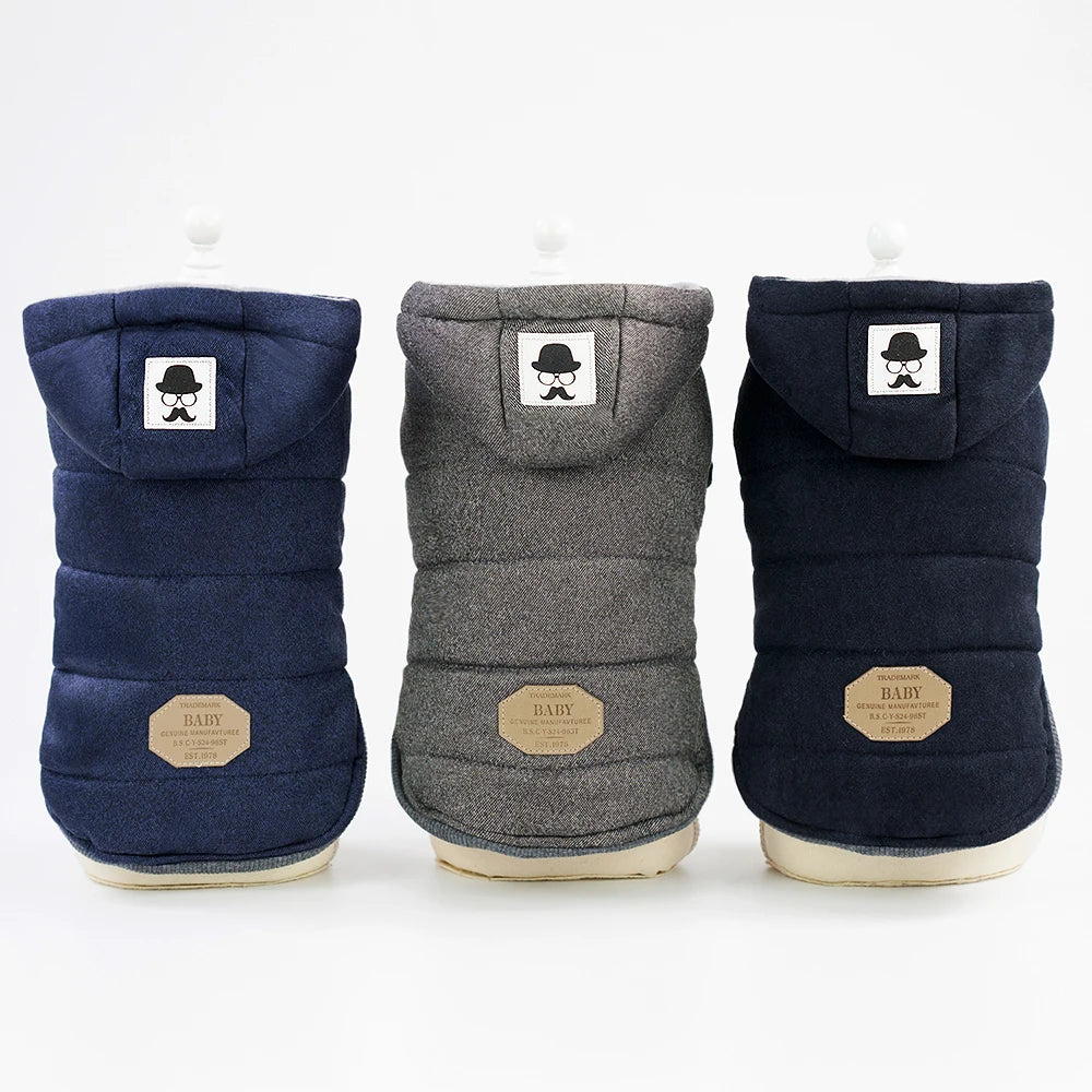 Dog Thicken Coat Overalls Winter Warm Dog Clothes For Small Dogs Puppy Chihuahua Jacket Poodle Costumes Pet Coats Yorkie Apparel