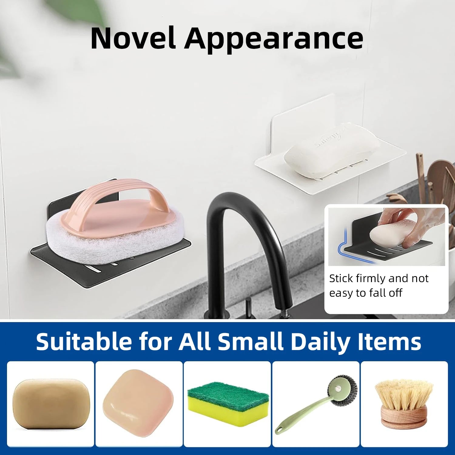 Aluminum Alloy Soap Holder Bathroom Soap Dish With Drain Water Wall Mounted Soap Box Bathroom Accessories