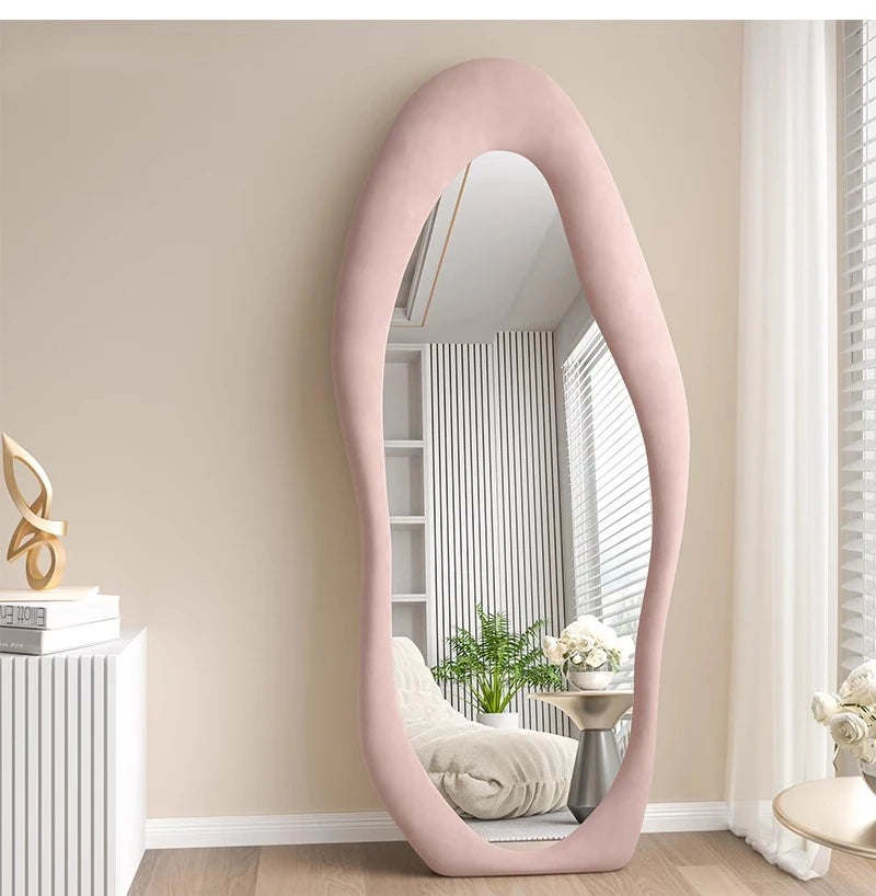 Oval Bed Room Mirrors Full Body Standing Nordic Design Luxury Mirrors Full Body Living Room Espejos Decorativos Room Decoration