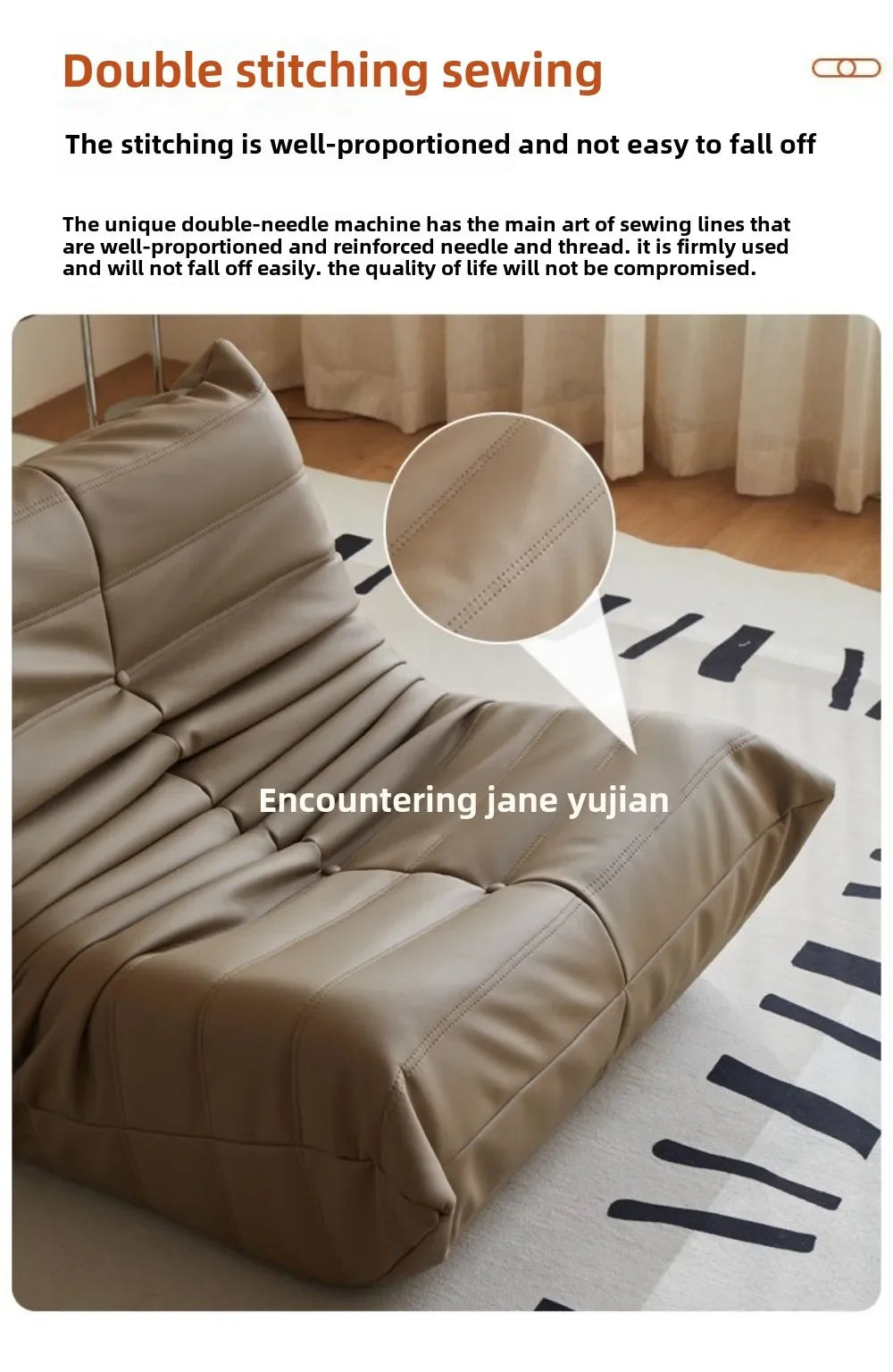 Internet celebrity caterpillar lazy sofa single lying balcony leisure chair can lie down can sleep togo modern simple living roo