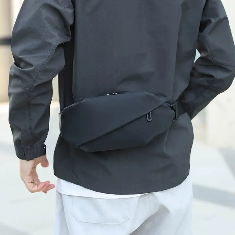 New waist bag, outdoor chest bag, business crossbody bag, multifunctional and trendy chest bag, men's sports shoulder bag