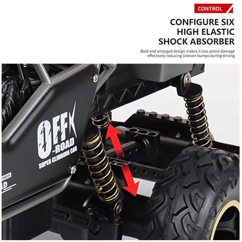 ZWN 1:12 RC Car With Lighting And Rechargeable 2.4G Radio Remote Control Alloy Buggy Off-Road Trucks Boys Toys for Children