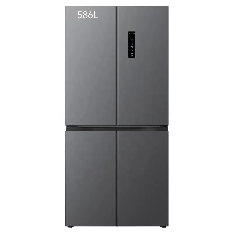 2025 Premium 586L 4-Door French Door Refrigerator - Inverter Energy Saving Large Capacity Household Fridge