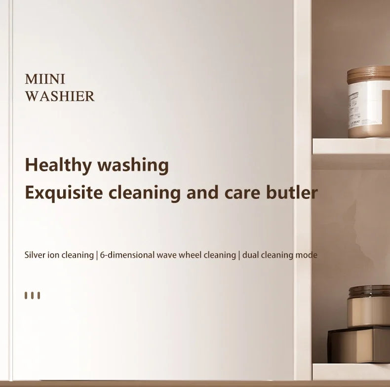 Portable Small Washing Machine Automatic Makeup Brush Cleaner Household Mini Washing Machine for Socks Underwear Panties Washer