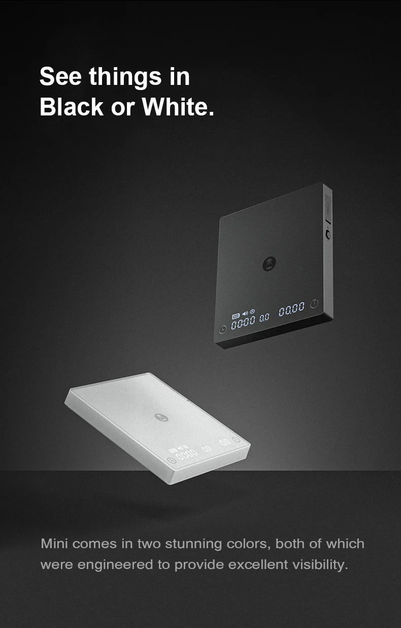 TIMEMORE Black Mirror MINI 0.1g Precision Pocket Coffee Scale  LCD Display Espresso Scale For Kitchen Cooking Food Jewelry