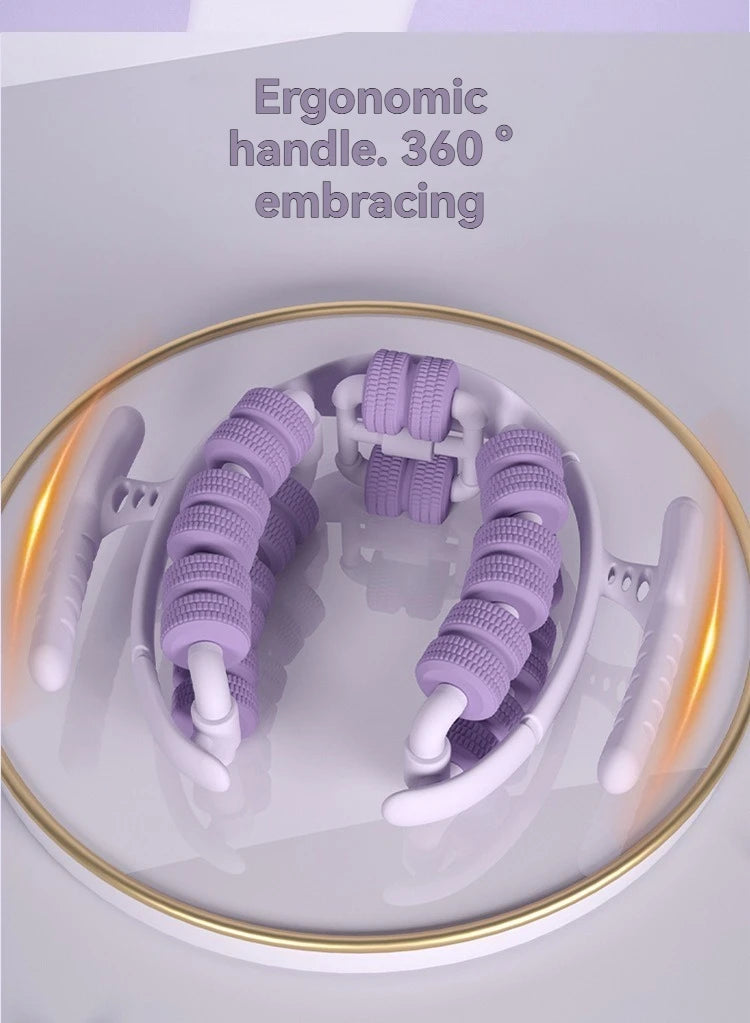 Relax Ring Clamp Leg Massager 360°All-Round Massage 28 Wheel Body Massager Relief Fatigue Roller Massage Calf Muscle Relaxer