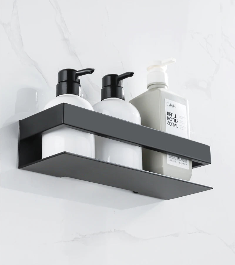 Stainless Steel Shower Rack Organizer Bathroom Storage Shelf Corner Shampoo Holder Wall Mounted Kitchen Hardware Accessories