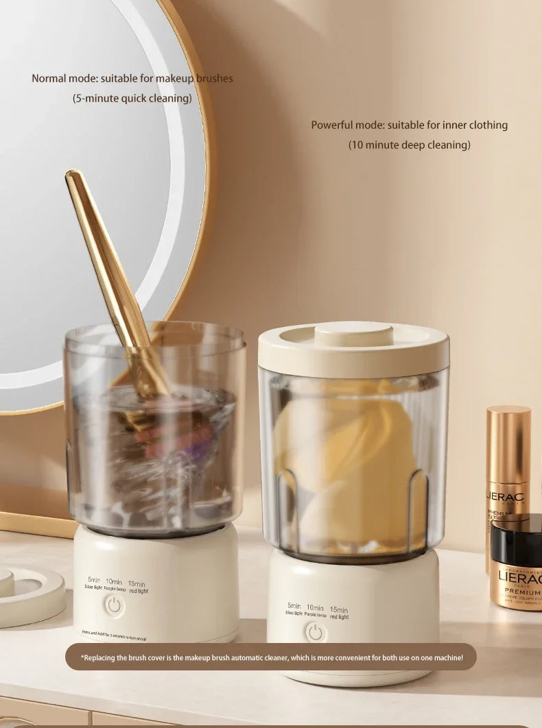 Portable Small Washing Machine Automatic Makeup Brush Cleaner Household Mini Washing Machine for Socks Underwear Panties Washer