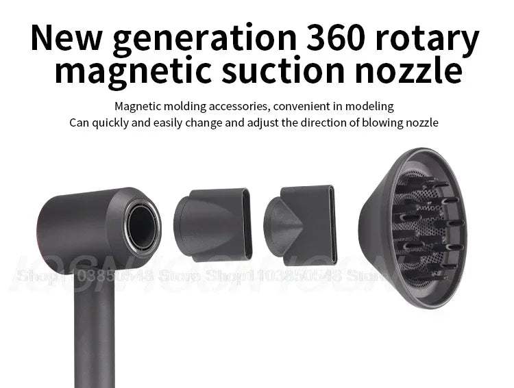 Professional Leafless Hair Dryer, High-Speed Negative Ion 110,000 Rpm, Professional Hair Care, 62M/S Wind, 1600W, Quick Drying