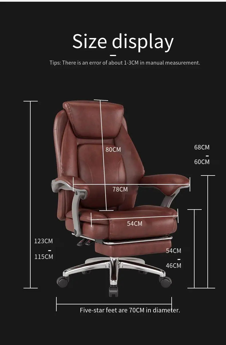 Foot Rest Ergonomic Office Chair Comfortable Designer Relax Luxury Swivel Office Chair Pliable Wheel Sillas Escritorio Furniture