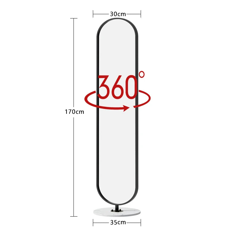 Floor Standing Mirror Decoration Modern Full Body Oval Bathroom Bedroom Mirror Funky Luxury Long Big Espelhos Home Products