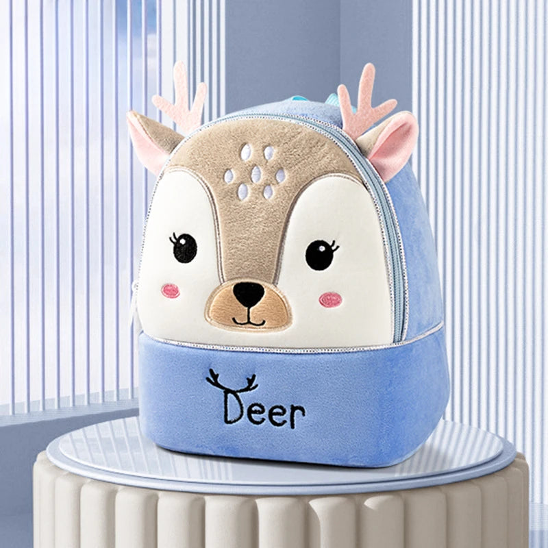 Popular Plush Backpack for Kindergarten Boys and Girls Children's Backpack for Babies Anti Lost Backpack for Babies Super Cute