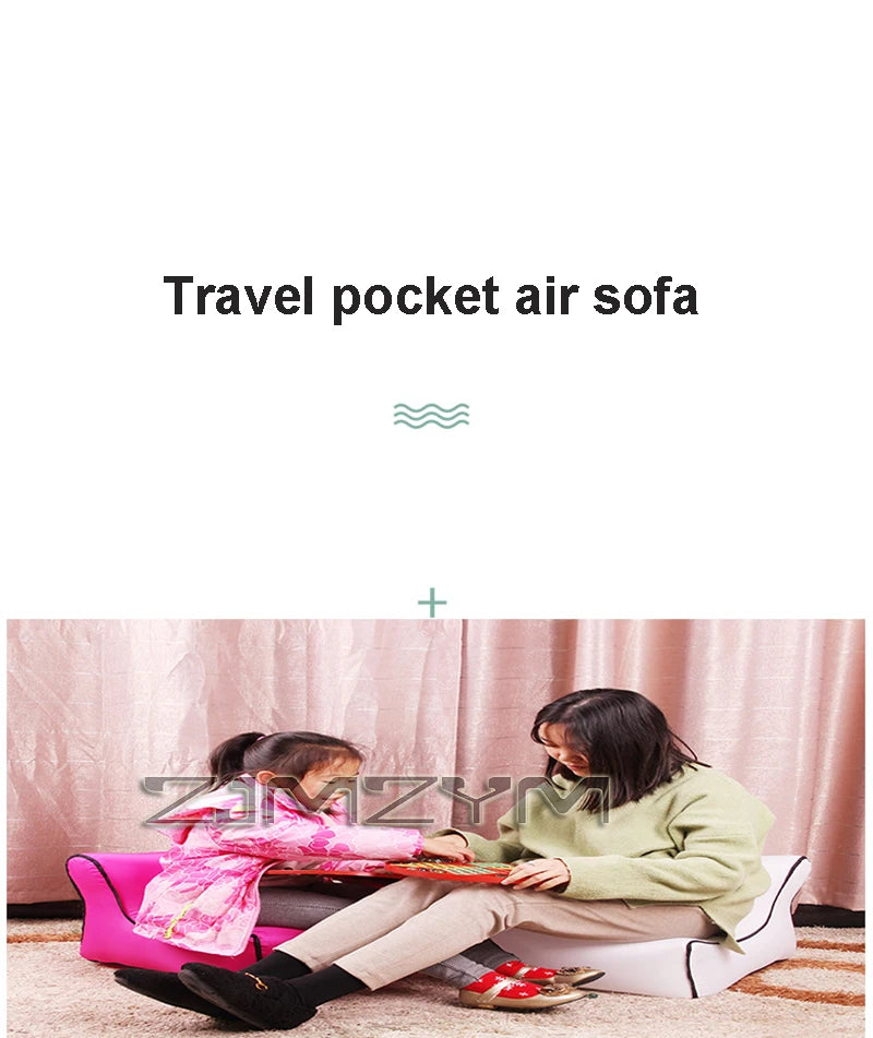 Small Portable Inflatable Chair Outdoor Camping Stool Beach Pool Floats Lounger Sofa Furniture