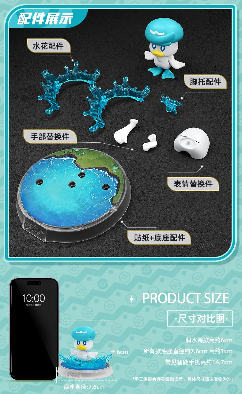 Original Blokees Pokemon Pikachu Eevee Charmander Charizard Greninja Meowscarada Ceruledge Cartoon Characters Building Block Toy