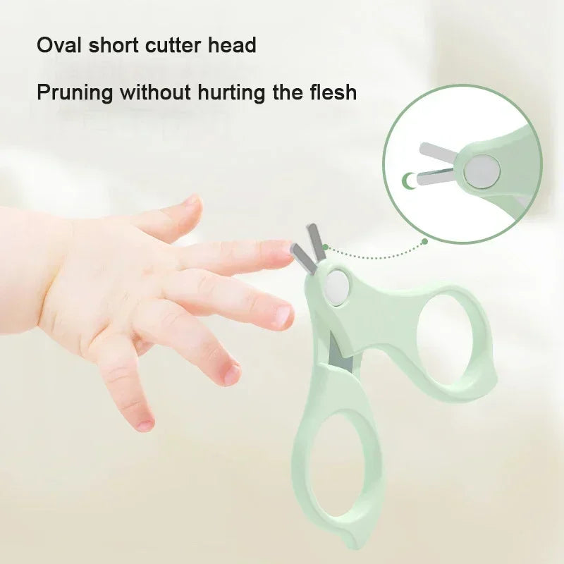 Children Manicure Kit Baby Nail Scissor Baby Nail Care Tool Set Kid Safe Portable Nail Clipper Trimmer File Tweezer with Box