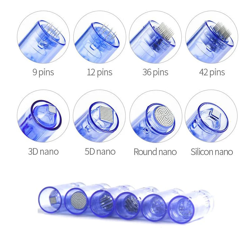 10/50/100PCS Derma Pen Needles Replacement Bayonet Tattoo Cartridge Tip For A6 MYM N2 Machine 12 24 36 42 Pins MTS Cartridge