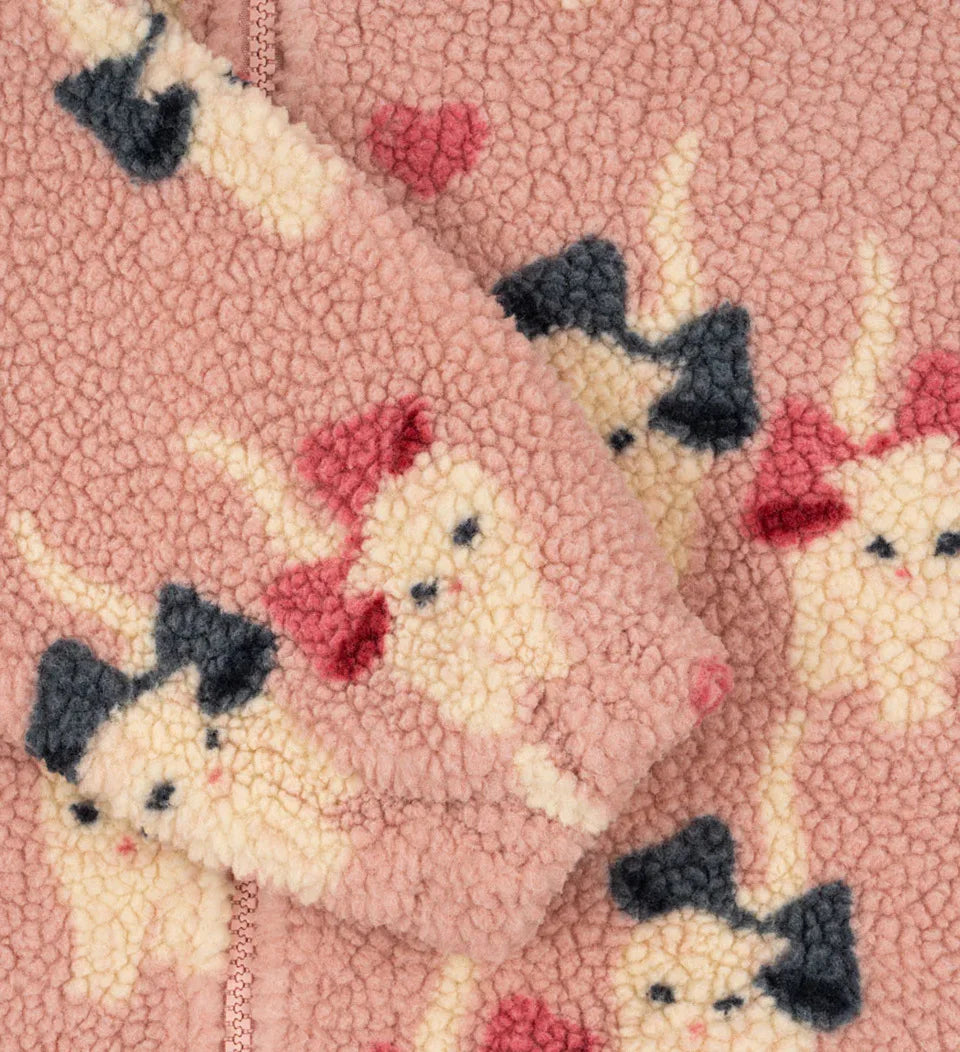 2025 KS Brand Winter Baby Girls Boys Lambswool Cherry Jackets Kids Clothes Boys Sequin Cartoon Outerwear Children's Coats 1-9Yrs