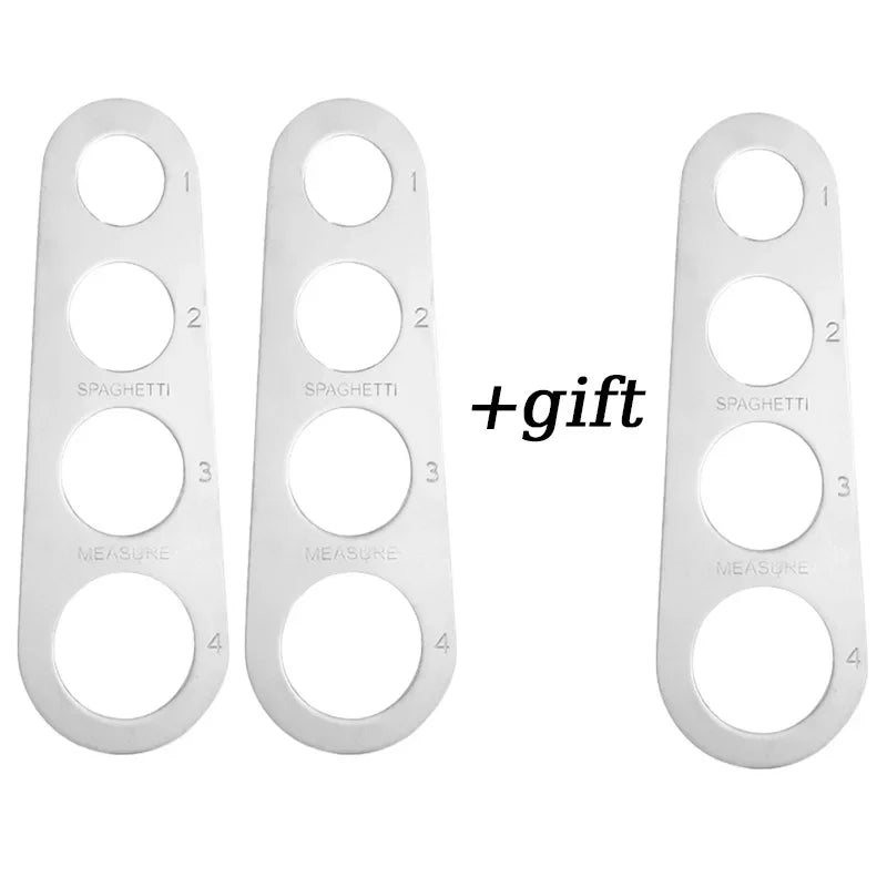 4 Holes Spaghetti Measurer Stainless Steel Kitchen Accessories 1Pcs Pasta Noodle Measure accessoires de cuisine  spaghetti