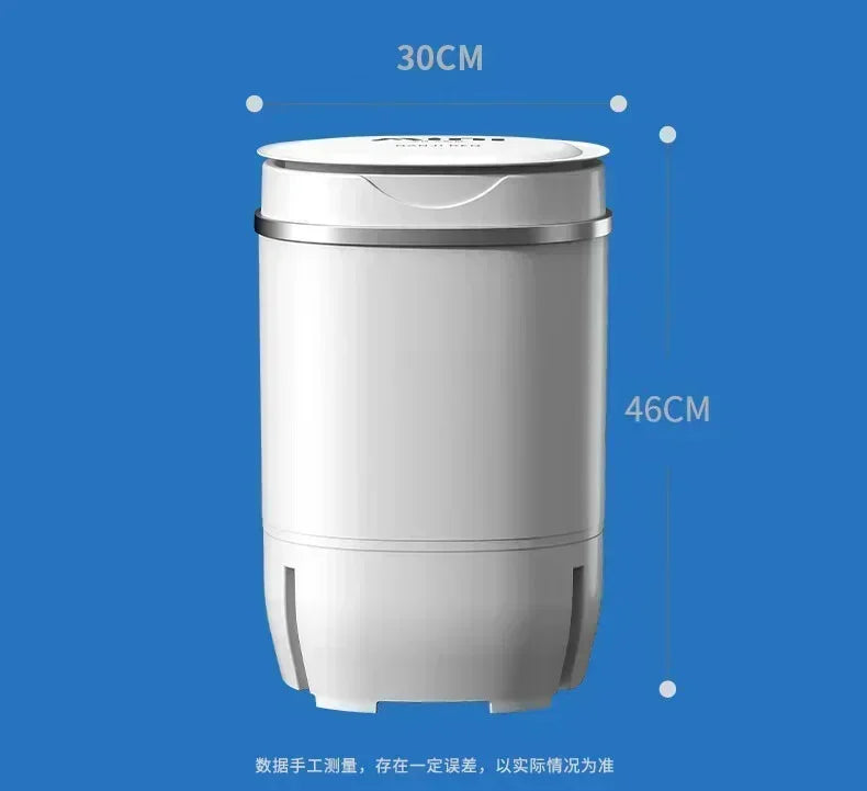 220V VCJ Single Tub  Washing Machine| Mini Laundry Washer for Baby and Child Clothes DW