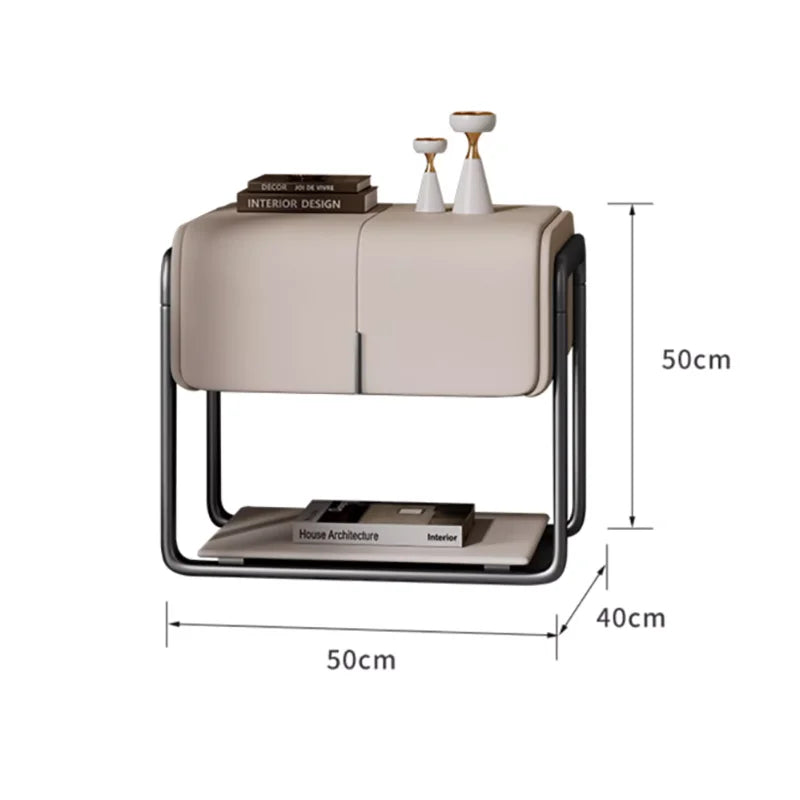 Minimalist Design Nightstands Modern Aesthetic Classic Storage Bedside Table Space Saving Bedroom Tables De Nuit Room Furnitures