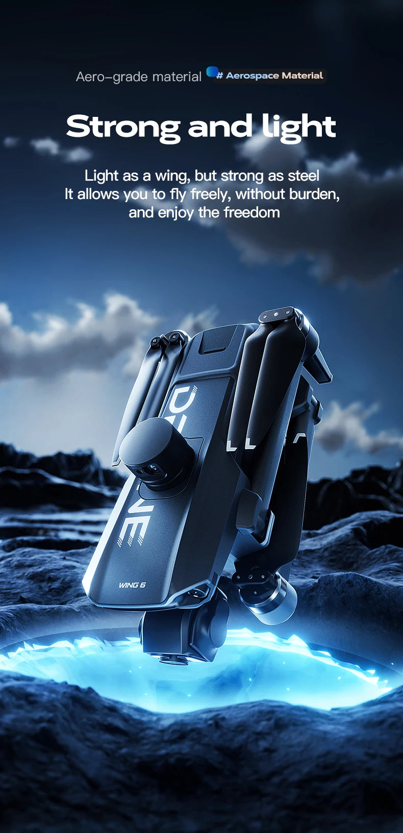 New Wing 6 Drone 8K Camera 3-Axis Gimbal WIFI Obstacle Avoidance FPV Brushless Touch Screen Remote Control Quadcopter Toys Gifts