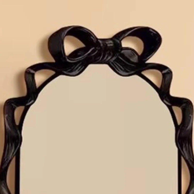 American style vintage full body mirror Black Luxury elegant wooden floor mirror high-end specchiera da pavimento furniture