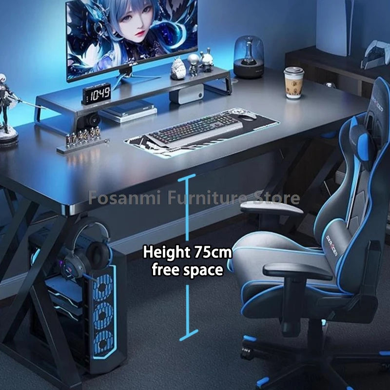 Compact Office Desk and Chair Set Computer Ergonomic Mesh Chair Table for Gaming Writing Modern Home Furniture Desks Chairs Sets