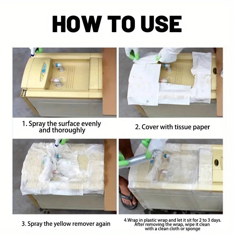 Plastic Remove Yellowing Cleaning Agent Air Conditioning Washing Machine Renovation Anti Oxidation Appliances Remove Yellow