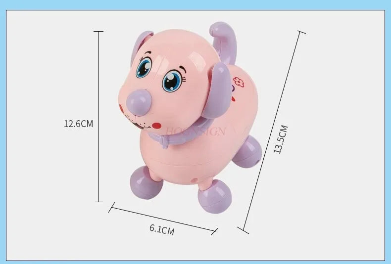 Electric leash machine, puppy toy, cartoon animal that can walk, light, music, pet dog