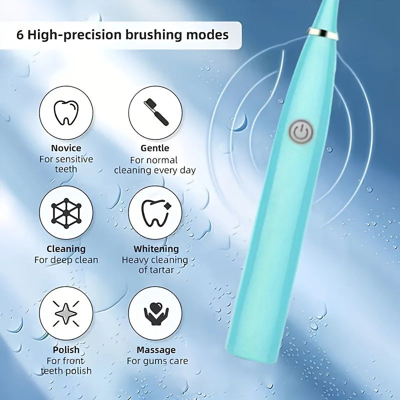 1pc Oral cleaning electric toothbrush, long-lasting intelligent automatic ultrasonic electric toothbrush