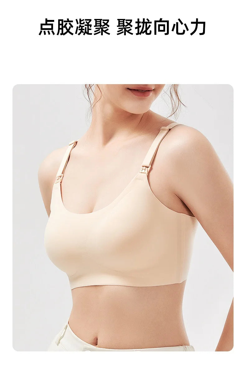 Pregnant women nursing bra breast-feeding underwear seamless breathable bra plus size