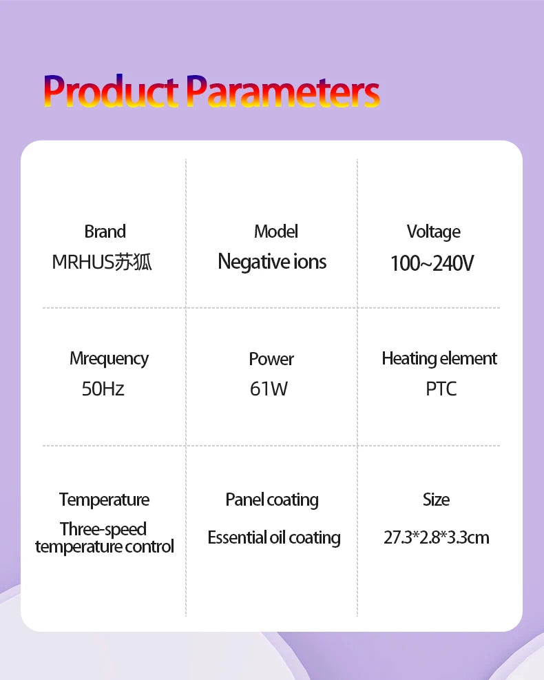 Women's Electric Hairbrush For Xiaomi Straight Hair Curly Hair 2 in 1 Negative Ion Hair Care 10 Seconds Quick Heating Hairbrush