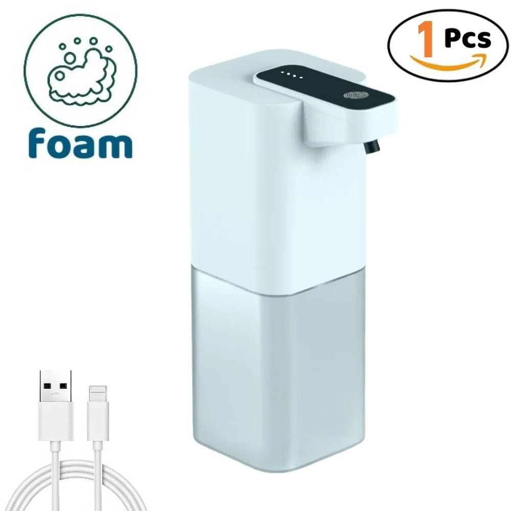 Automatic Smart Sensor Foam Soap Dispenser, Touchless Electric Motion Sensor Faucet with Rechargeable for Kitchen Bathroom