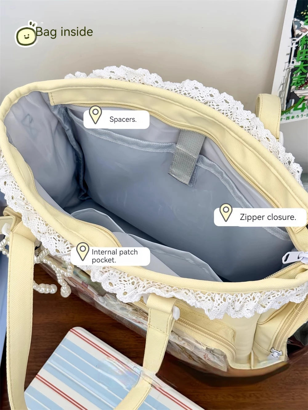 Ballet Girl Large Appetite Itabag Japanese Two-Dimension Single Shoulder Crossbody Bag Gift For Friends Women'S Handbag