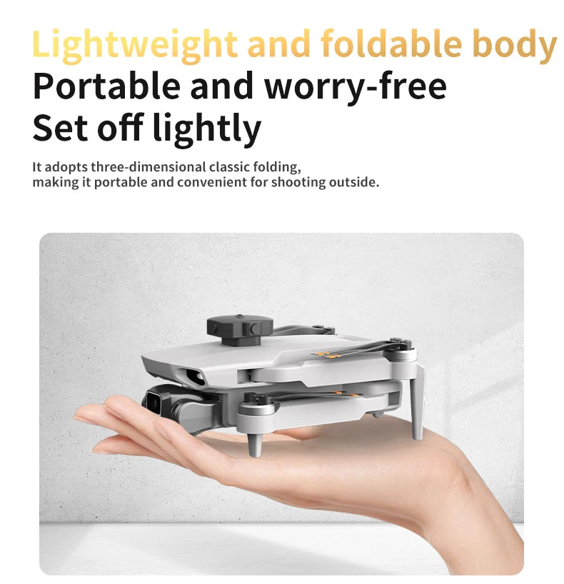 L106-1 GPS Professional Drone With 4K HD Camera Screen Remote 5G WIFI 3KM EIS Obstacle Avoidance FPV Brushless Quadcopter