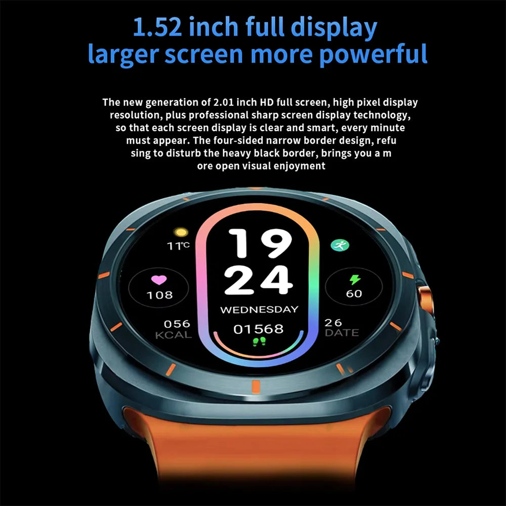 G.L Wear 2025 New Men's Smart Watch 1.52 Inch Bluetooth Talk Sports Fitness Pedometer Woman Smart Watch