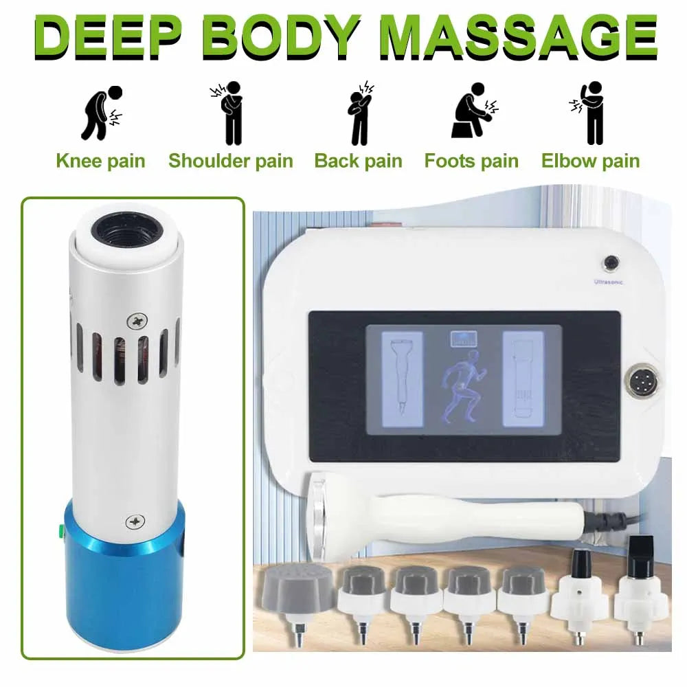 NEW Shockwave Therapy Machine Muscle Strain Pain Relief Body Relax 300mj Shock Wave Equipment Ultrasound Physiotherapy Device