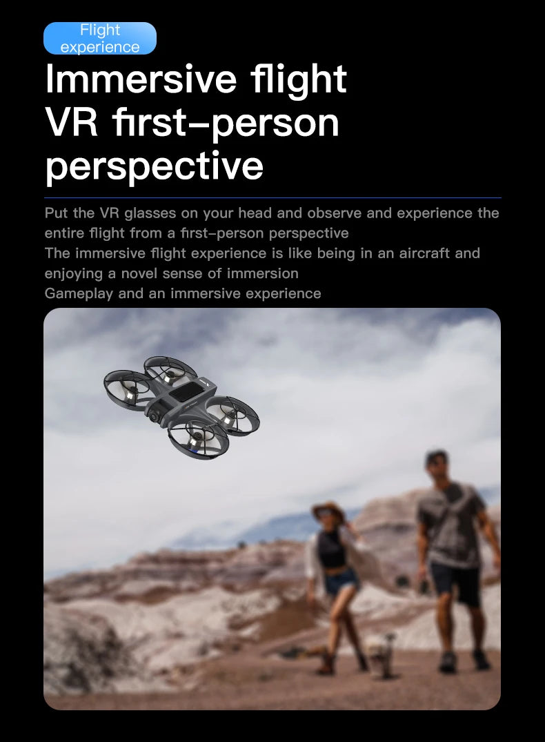 DWi X226 VR FPV Drone 4K HD Dual Camera Aircraft Brushless Motor WIFI 5G RC Quadcopter Optical Flow Positioning Mini Drone Toys