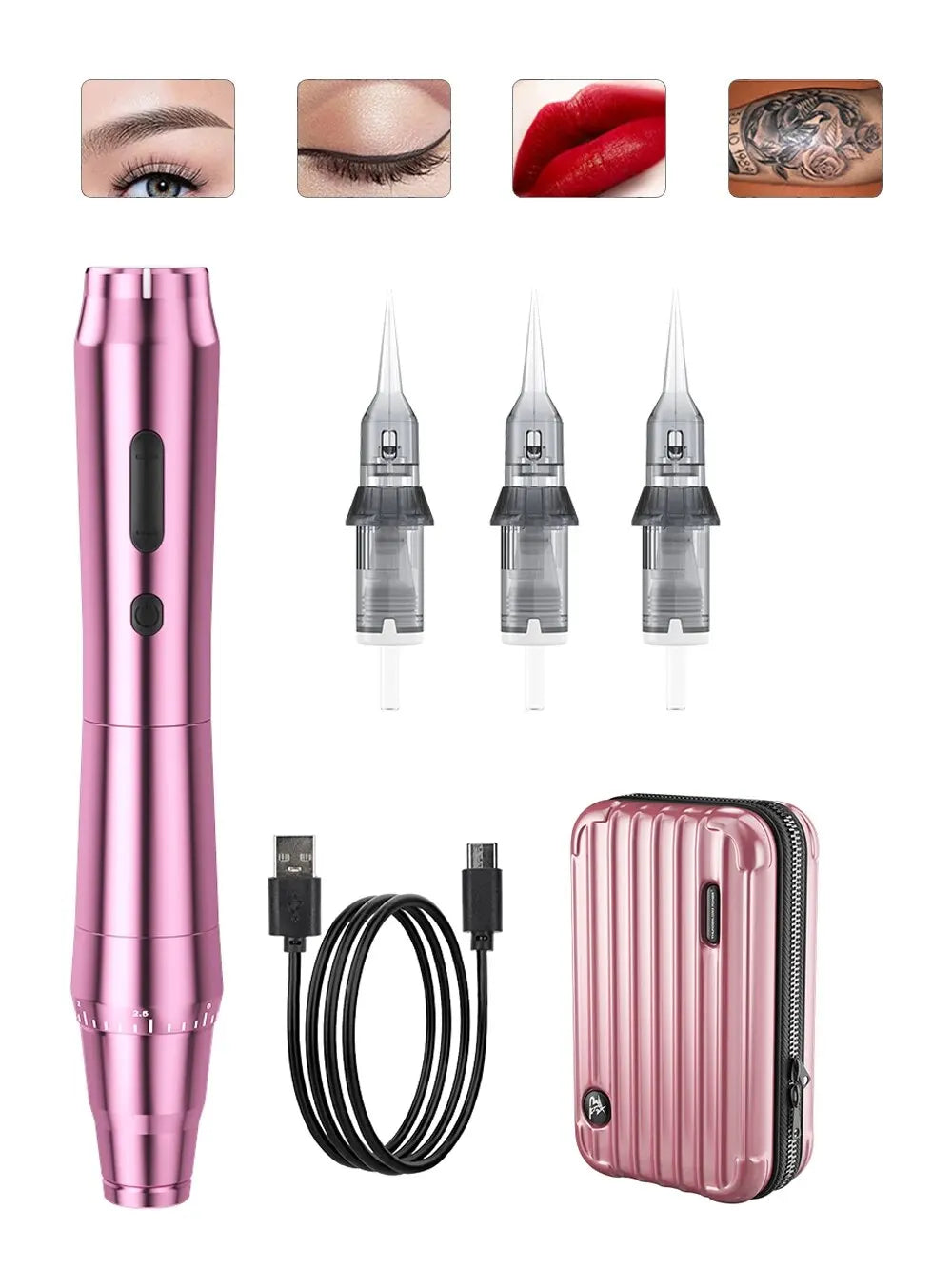 New Wireless Tattoo Machine Rotary Tattoo Pen Original German Motor Power Battery 1200mAh Fast Charge Stroke 3.5mm