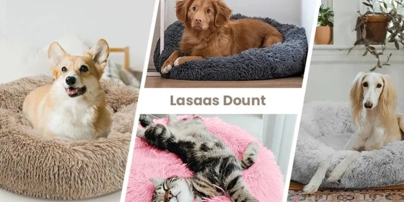 Super Soft Pet Cat Bed Plush Full Size Washable Calm Bed Donut Bed Comfortable Sleeping Artifact Suitable For Winter