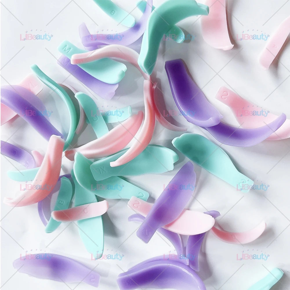 Libeauty 7 Paris Reusable Lash Lift Shield Pad Eeyelash Curling Iron Silicone Eyelashe Curler Accessories Applicator Makeup Tool