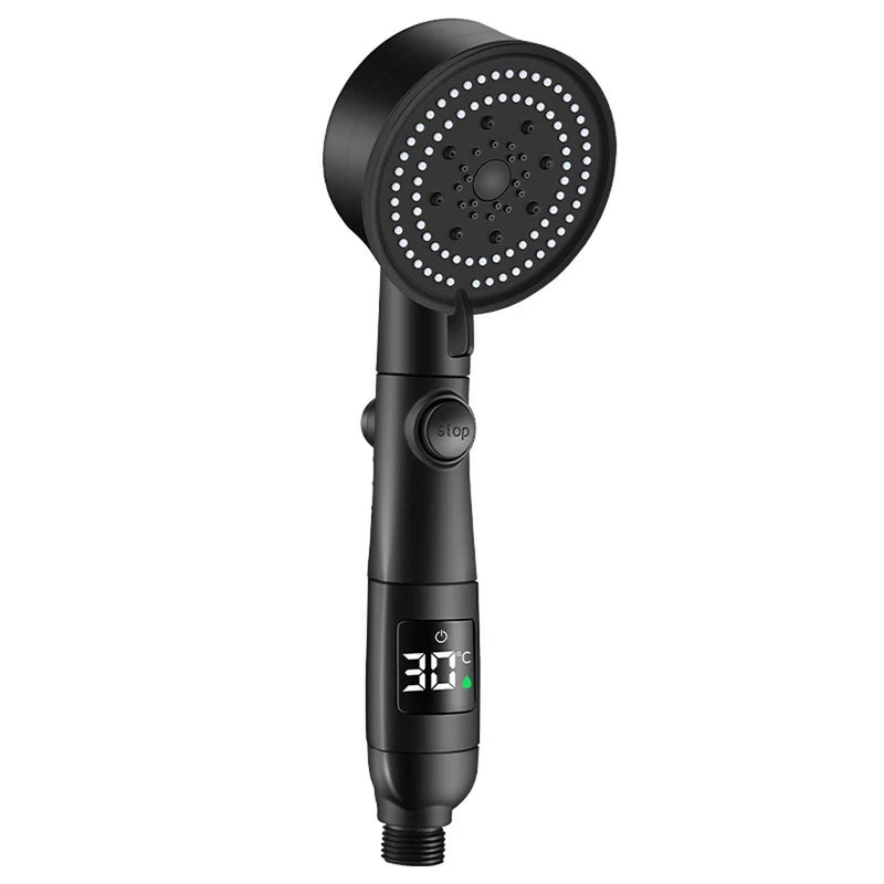 Xiaomi Water Temperature Digital Display Shower Head Turbo High pressure shower head  set household 5-Mode Bathroom Accessories