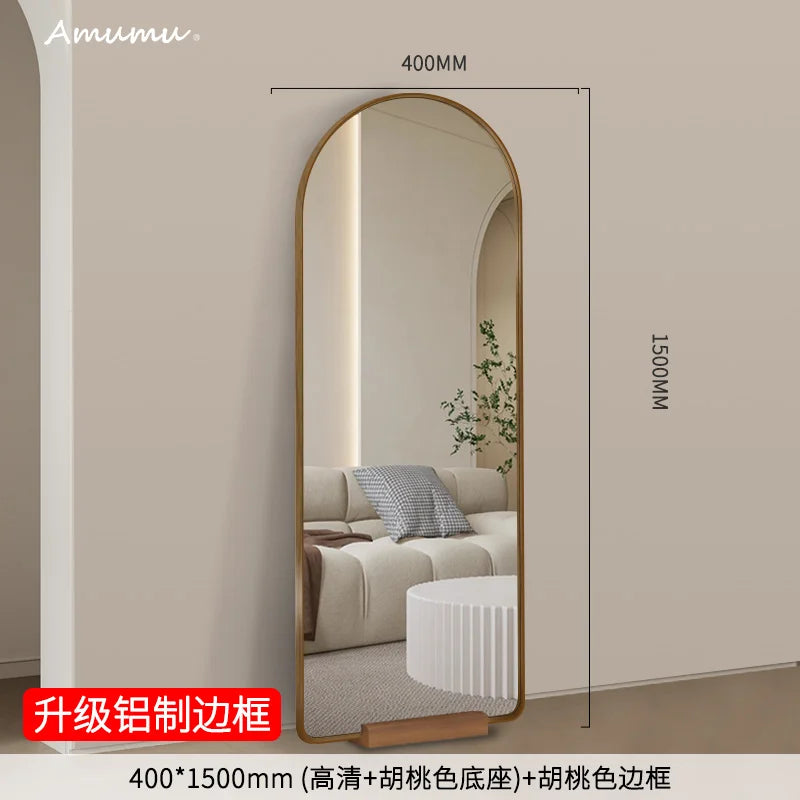 Funky Floor Mirror Standing Bathroom Bedroom Luxury Long Men Full Body Modern Mirror Decoration Espelhos Living Room Decorations