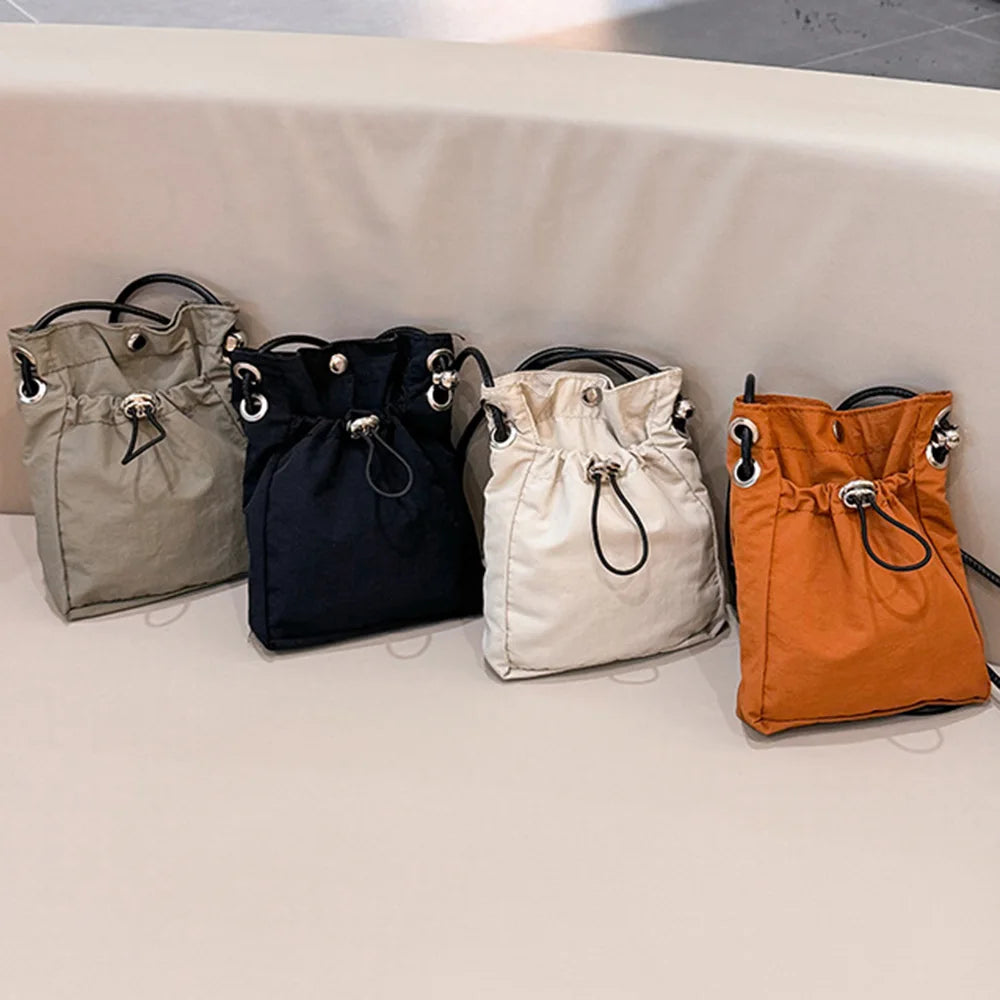 Nylon Crossbody Bag Soft Mini Phone Wallet Multifunctional Square Shoulder Bag Crossbody Purse Canvas Purse Messenger Bag